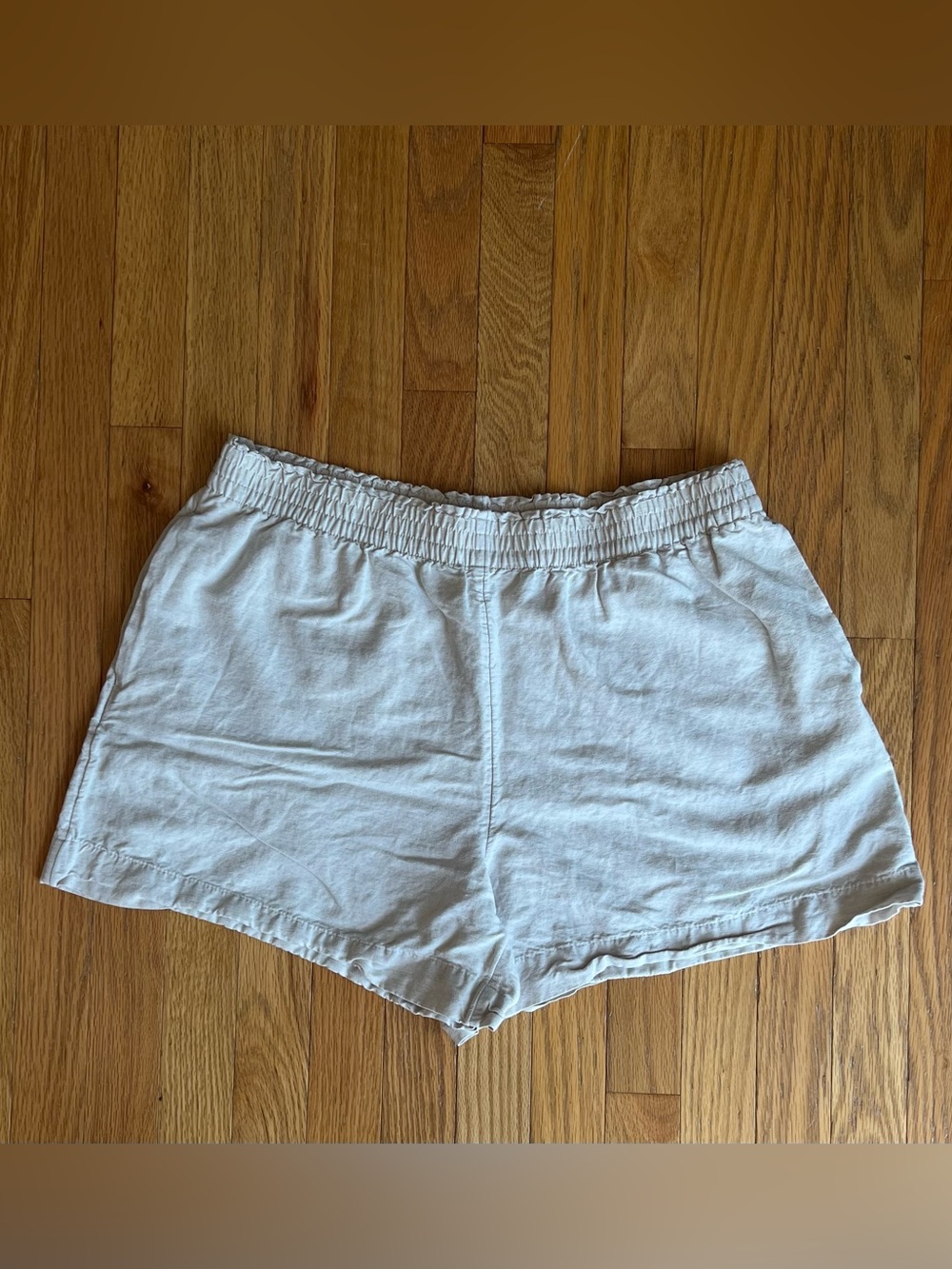 H&M Beige Linen Blend Shorts